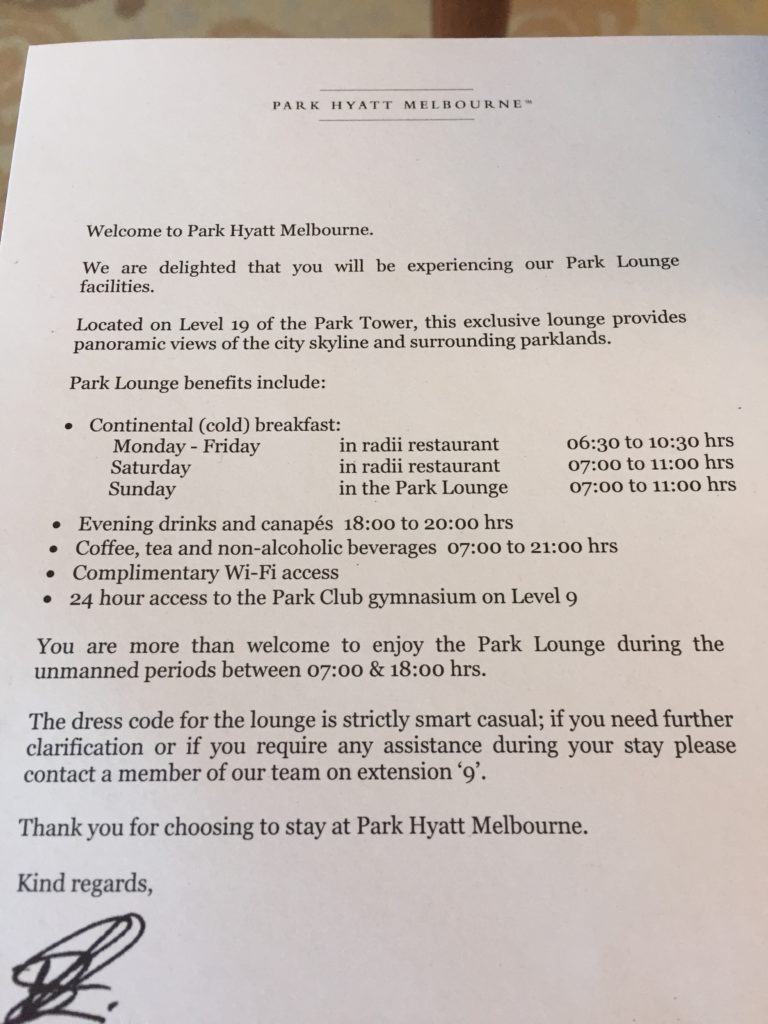 IMG_4828_Fotor Park Hyatt Melbourne Letter