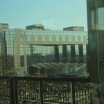 a view of a building from a window