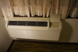 a air conditioner in a room