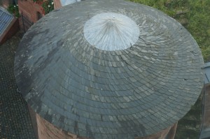 a roof of a building