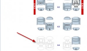 a diagram of an airplane seat