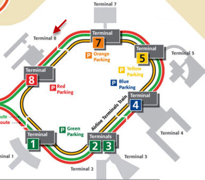 a map of a terminal