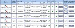 a screen shot of a schedule