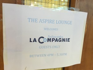 Aspire Lounge Sign