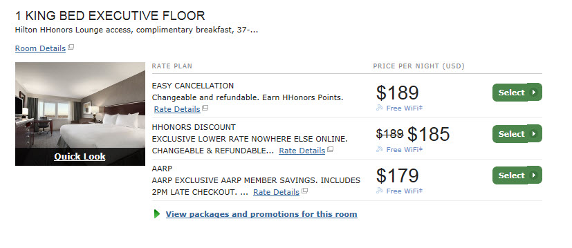 Hilton JFK new pricing