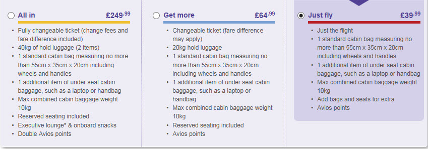 Flybe fares