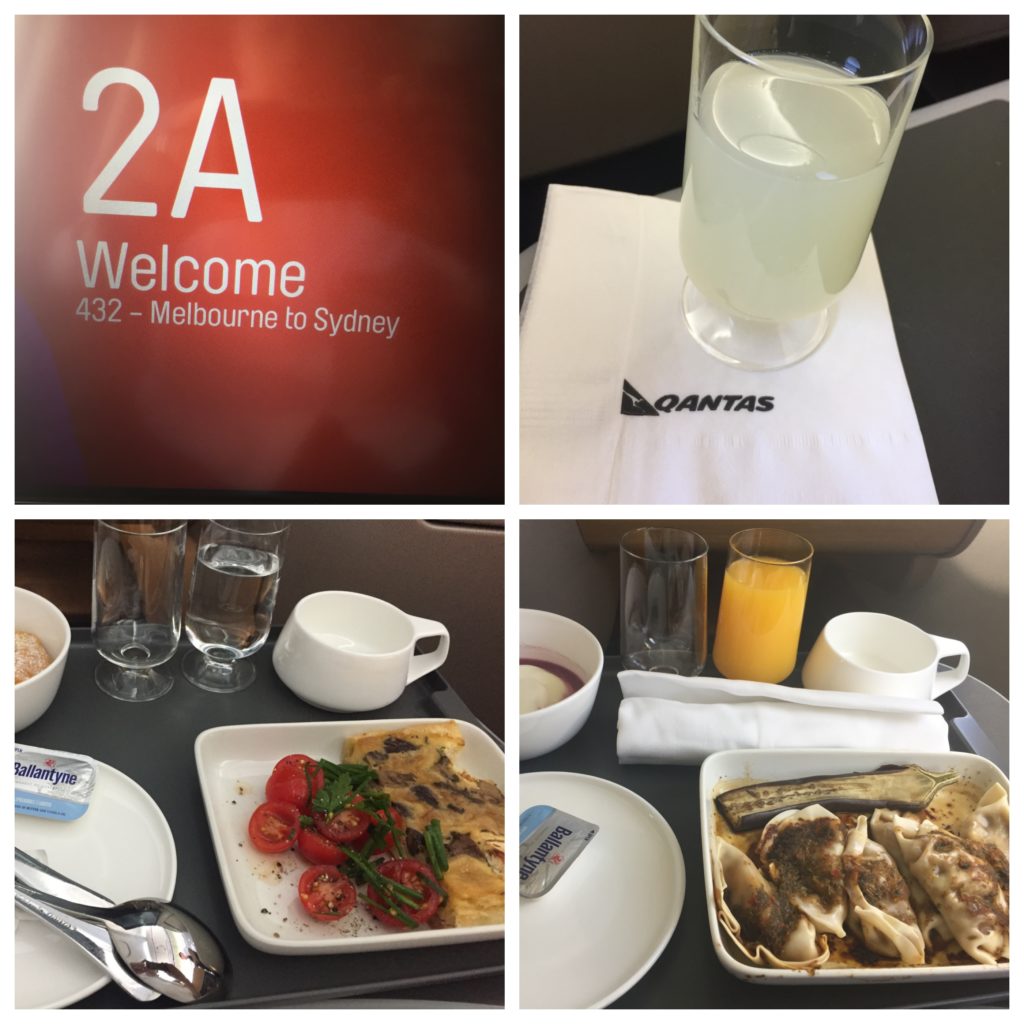 Collage_Fotor Qantas A330 Food