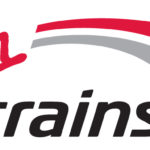 a logo of a train company